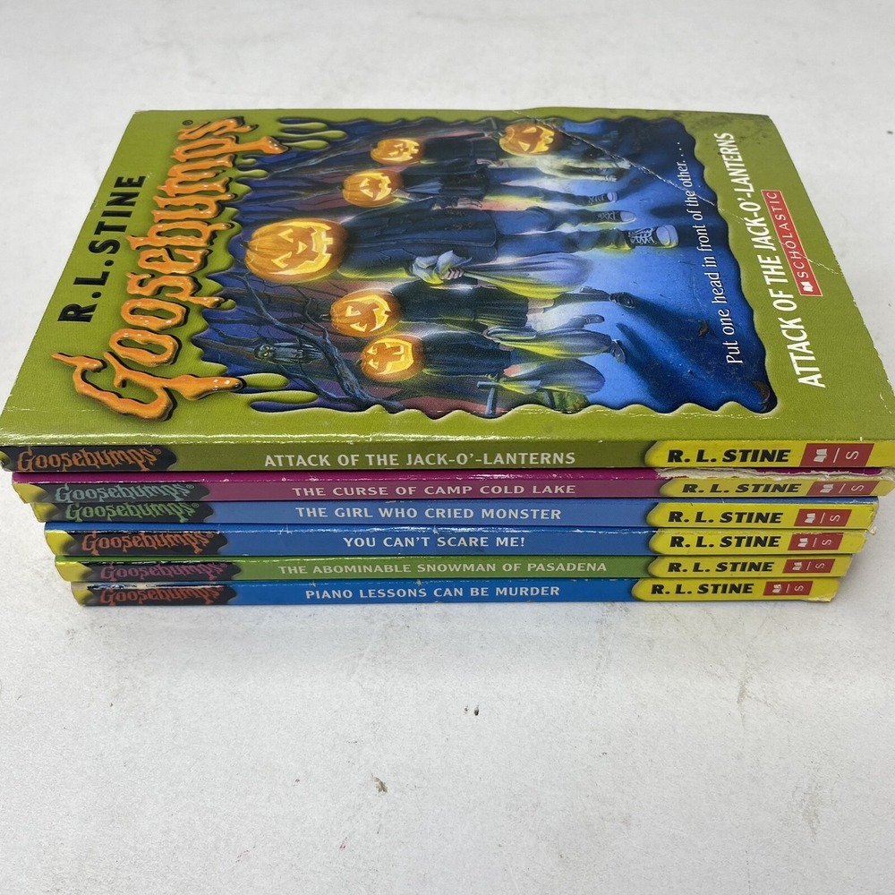 Goosebumps Lot of 6 Books R.L. Stine – Piano, Snowman, Scare Me, Cried Monste